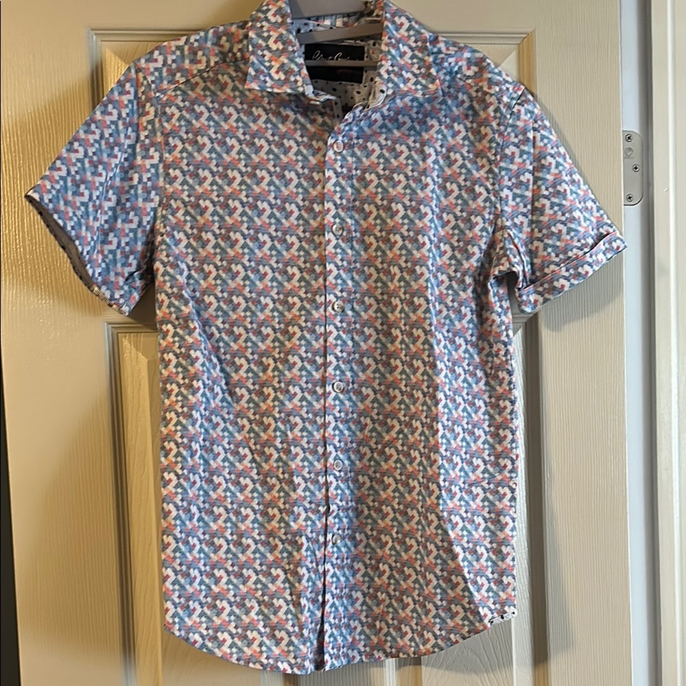 Robert Graham Men's Short Sleeve Patterned Shirt